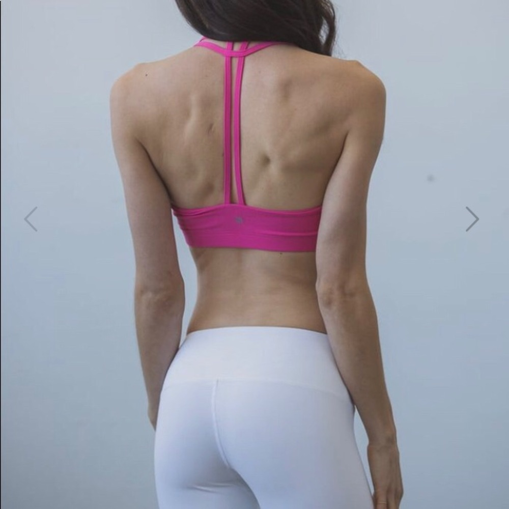 Montiel Teardrop Sports Bra in Candy Pink